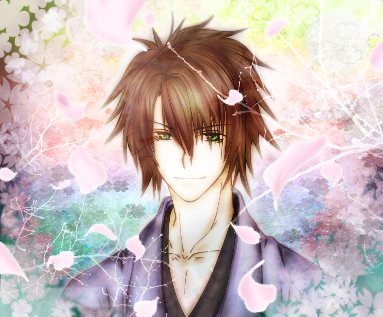 Анимешные мальчики. Hakuouki Okita. Okita Souji Hakuouki.