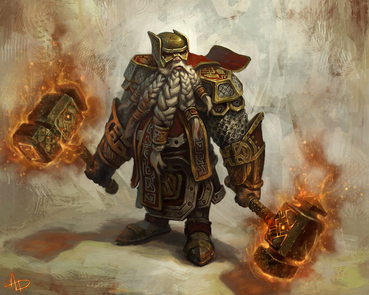 Warhammer Fantasy Гном с молотом