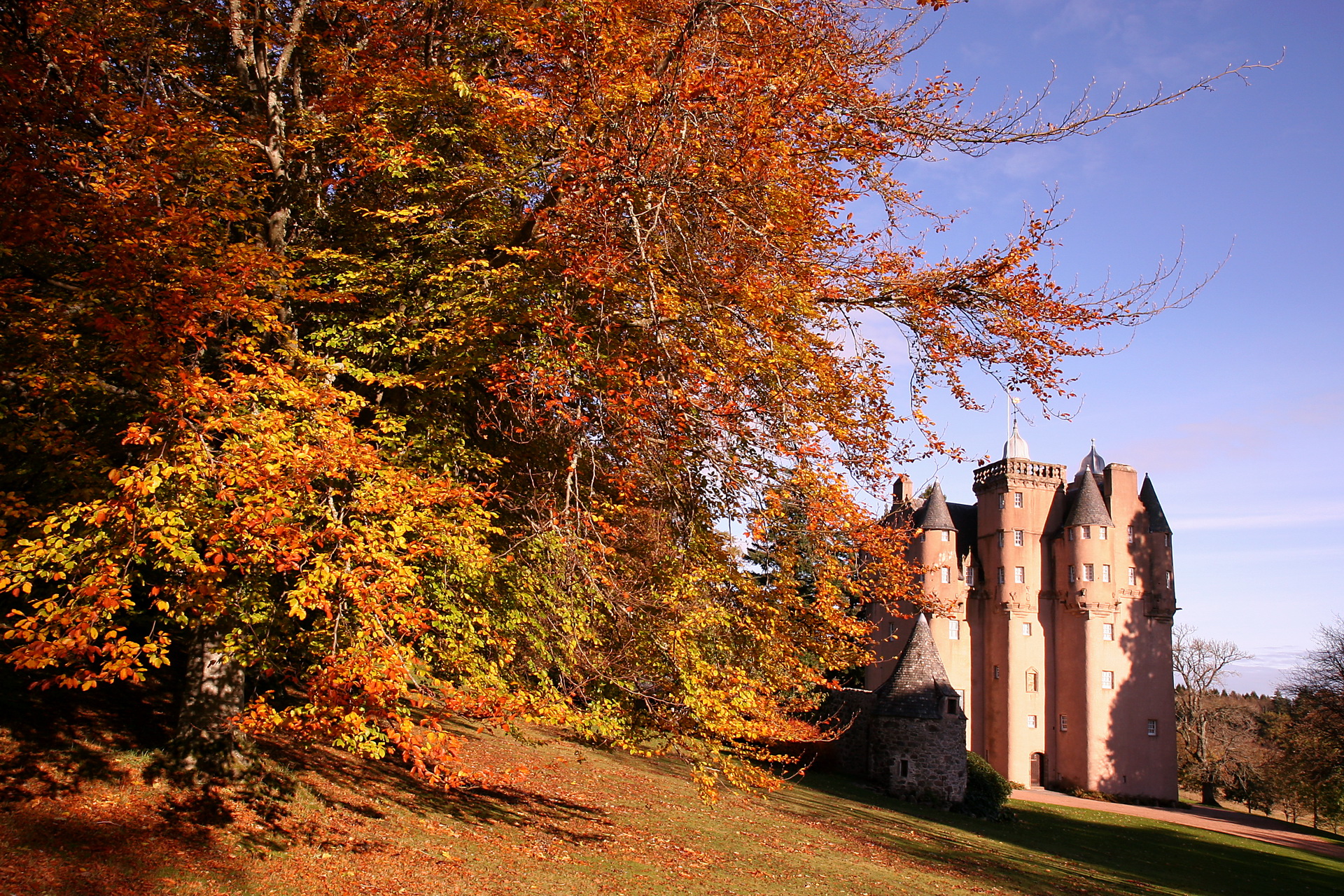 Осень замок Англия