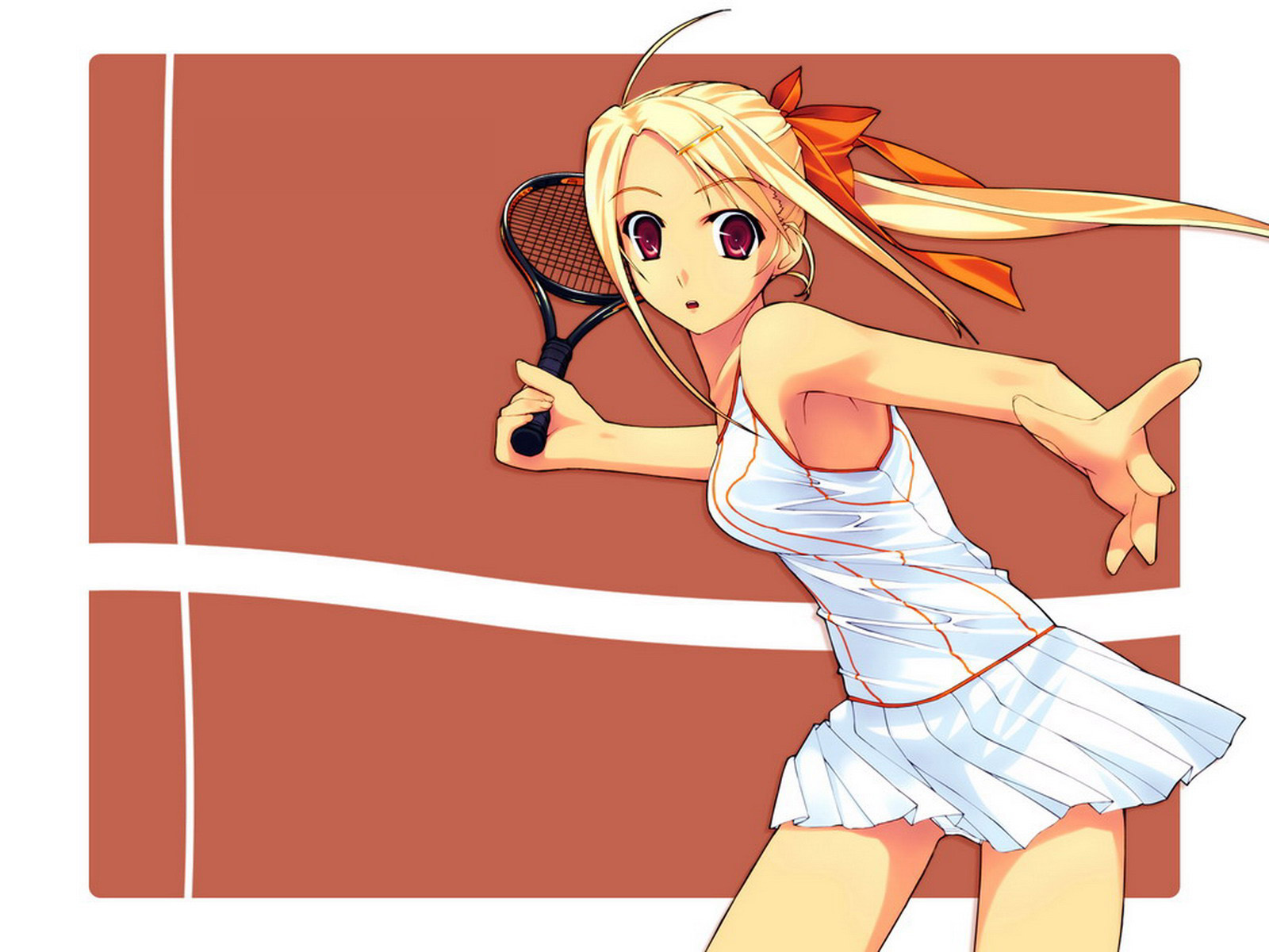 Аниме девушка теннисистка