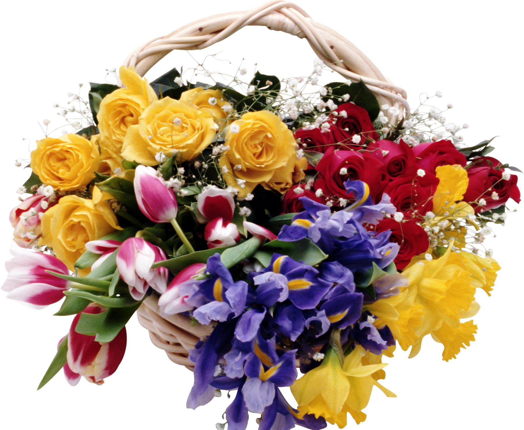 Букет цветов разных весенних
