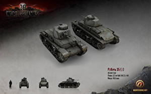 Картинки World of Tanks Танки PzKpfw 35 Игры