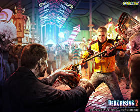 Картинки Dead Rising Зомби с бензопилами Игры