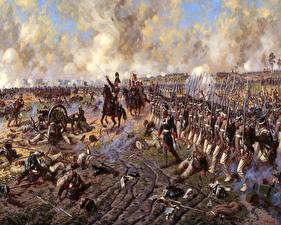 Обои Живопись Battle of Borodino