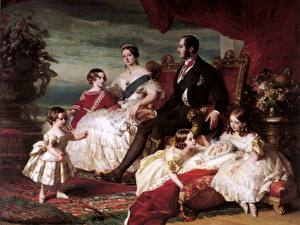 Обои Картина Franz Xaver Winterhalter