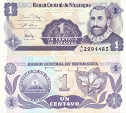 Обои Деньги Банкноты 1 Centavo Nicaragua