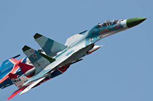 Фотография Самолеты Истребители Су-27 Авиация