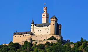 Картинка Замки Германия Castle Marksburg-Braubach