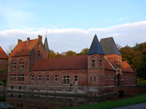 Картинки Замки Германия Castle Egelburg город