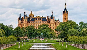 Фото Замок Германия Schwerin Castle город