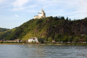 Картинка Замки Германия Castle Marxburg