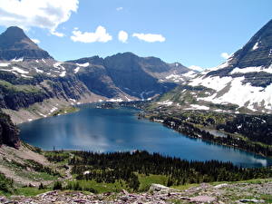 Фотография Парк Горы Glacier National Park [USA, Montana] Hidden Lake