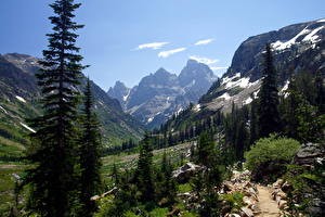 Картинка Парки Гора Cascade Canyon Trail, Grand Teton National Park [USA, Wyoming]