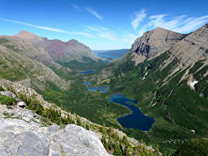 Обои Парк Гора Swiftcurrent Valley Glacier National Park [USA, Montana]