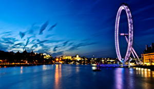 Фото Великобритания London, Temza, колесо обозрения город