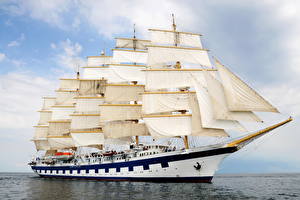 Картинки Корабль Парусные Royal Clipper самый большой парусник