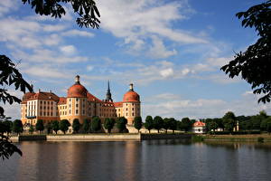 Обои Замок Германия Dresden Moritzburg