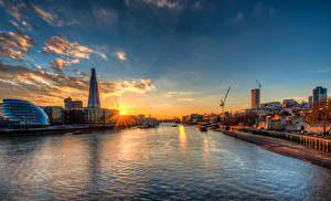 Картинки Великобритания London thames river Города