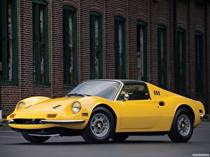 Обои для рабочего стола Ferrari Dino 246 GTS 1972–74 Автомобили