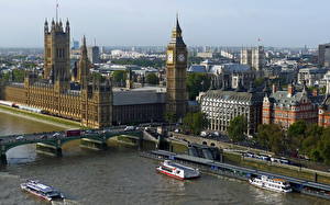 Картинки Великобритания London Westminster and Big Ben Города