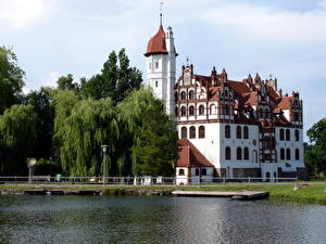 Обои Замки Германия Castle Basedow Bavaria