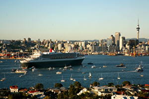 Картинки Корабли Port of Auckland New Zealand