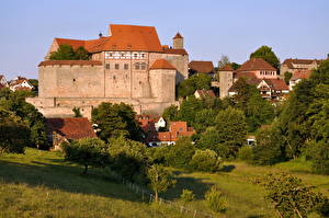 Обои Замок Германия Cadolzburg castle Bavaria  город