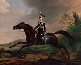 Картинка Картина Kruger Franz - Equestrian Portrait of Grand Prince Alexander Nikolayev