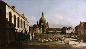 Фотографии Картина Bellotto Bernardo - Neumarkt in Dresden