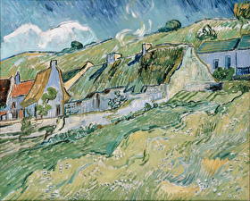 Обои Живопись Gogh Vincent van - Cottages