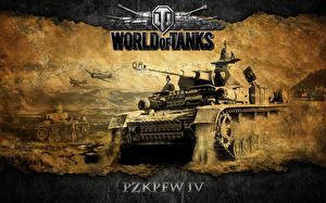 Картинки World of Tanks Танки Pzkpfw IV компьютерная игра