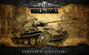 Картинки World of Tanks Танк Pzkpfw V Panther компьютерная игра