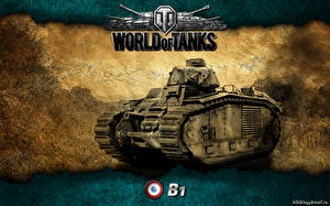 Фотографии World of Tanks Танки B1 Игры