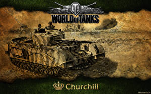 Картинки World of Tanks Танки Churchill Игры