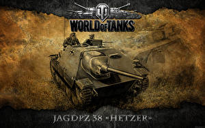 Картинка World of Tanks Танки JAGDPZ 38 Hetzer Игры