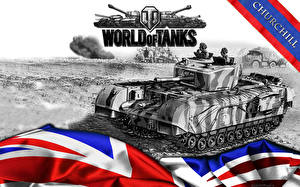 Фотография World of Tanks Танки Churchill Игры