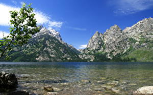 Обои Парк Горы США Grand Teton Wyoming