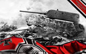 Картинка World of Tanks Танки PZKPFW VIII MAUS компьютерная игра