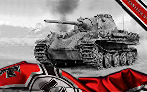 Обои WOT Танки Panther II Игры