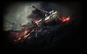 Картинки World of Tanks Танк Тигр Pz.Kpfw. VI компьютерная игра