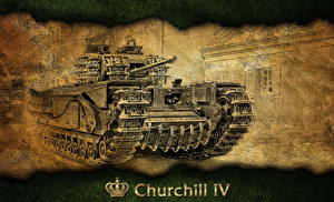 Картинки World of Tanks Танки Churchill IV Игры