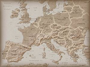 Фото География Географическая карта Европа
